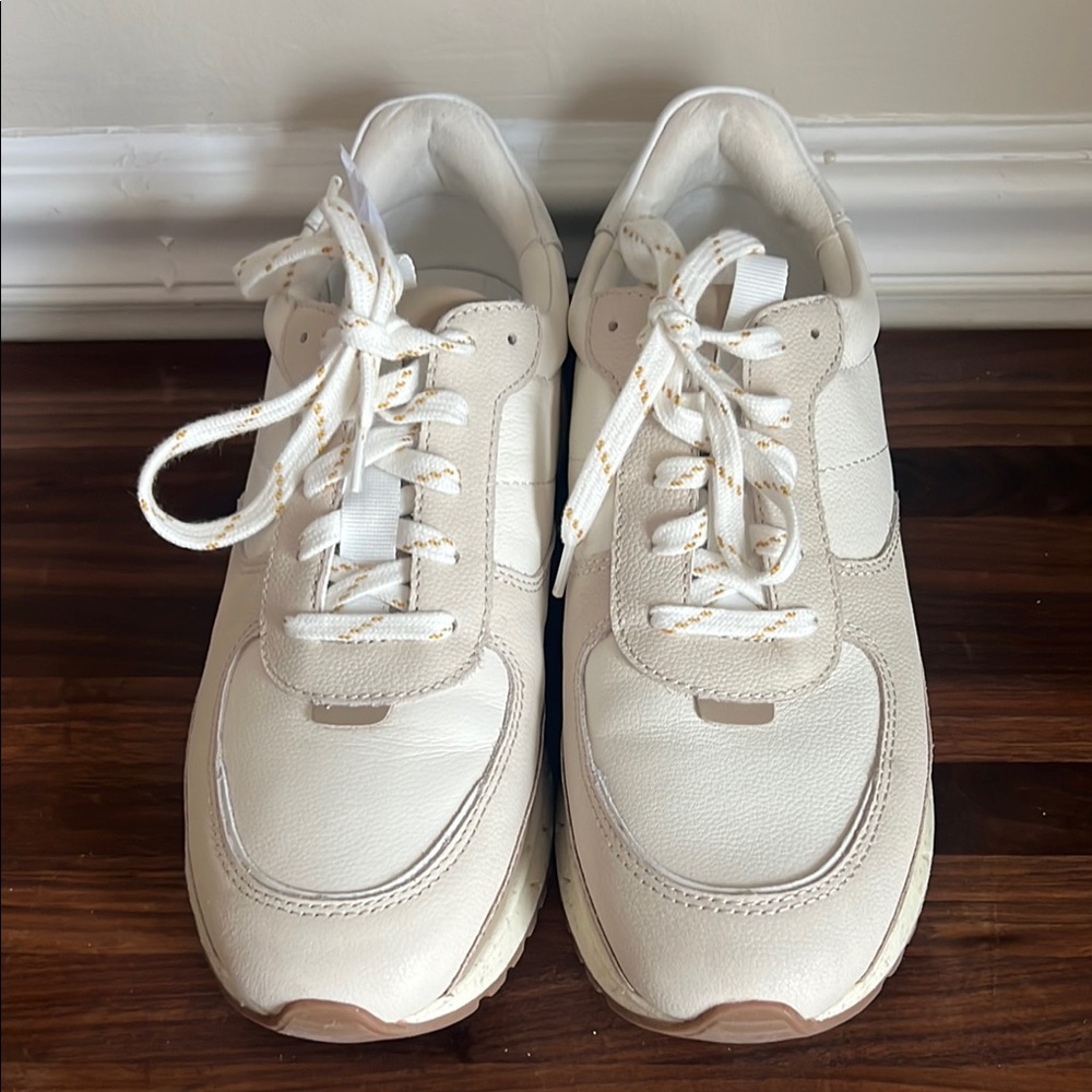 Madewell Women’s Kickoff Trainer Shoes Color block Antique Cream  Size: 9M - Picture 2 of 10